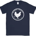 thumbnail image 1 of GUESS WHAT CHICKEN BUTT T-Shirt Funny Dad Humor Joke Novelty Tee on Gildan - Navy, 5XL, 1 of 1
