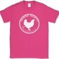 thumbnail image 1 of GUESS WHAT CHICKEN BUTT T-Shirt Funny Dad Humor Joke Novelty Tee on Gildan - Pink, S, 1 of 1