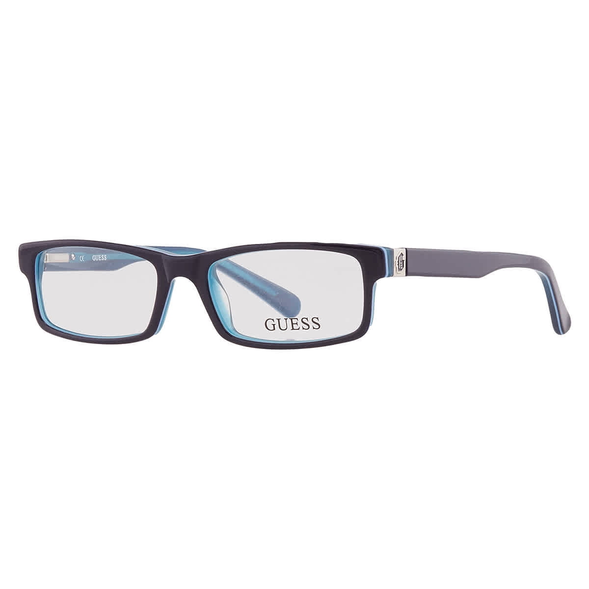 GUESS Women GU 9059 B24 Blue Black Frame Rectangular Eyeglasses