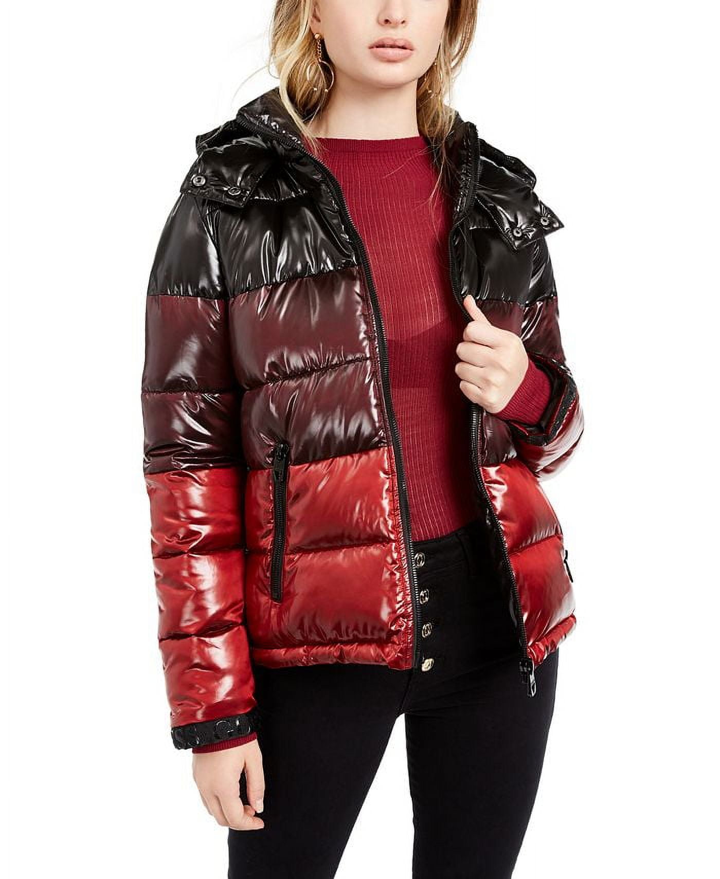 Red on sale guess coat