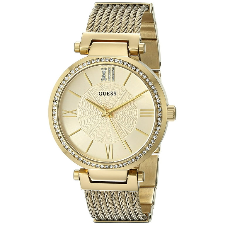 時計 GUESS U0638L GUESS Women's Gold-Tone Stainless Steel Watch U0638L2