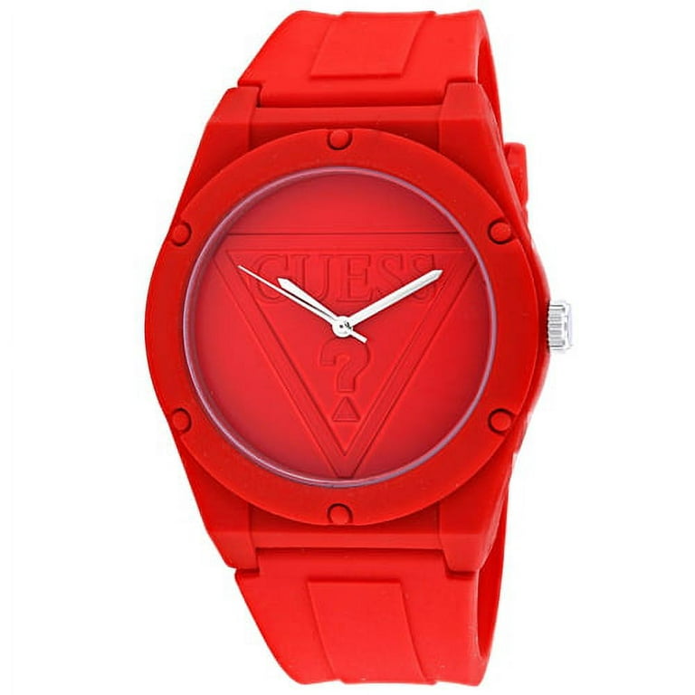 GUESS Women's Iconic U0979L3 Red Silicone Quartz Fashion Watch