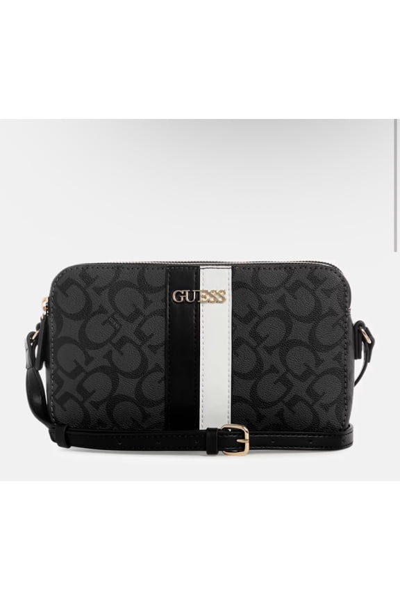 Women's Kyrie Logo Top-Zip Black Crossbody