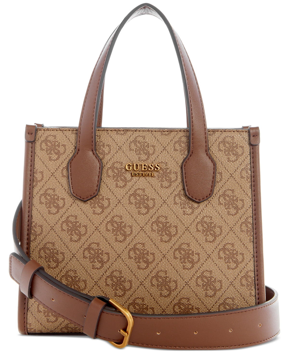 GUESS Silvana Monogram Double Compartment Mini Tote