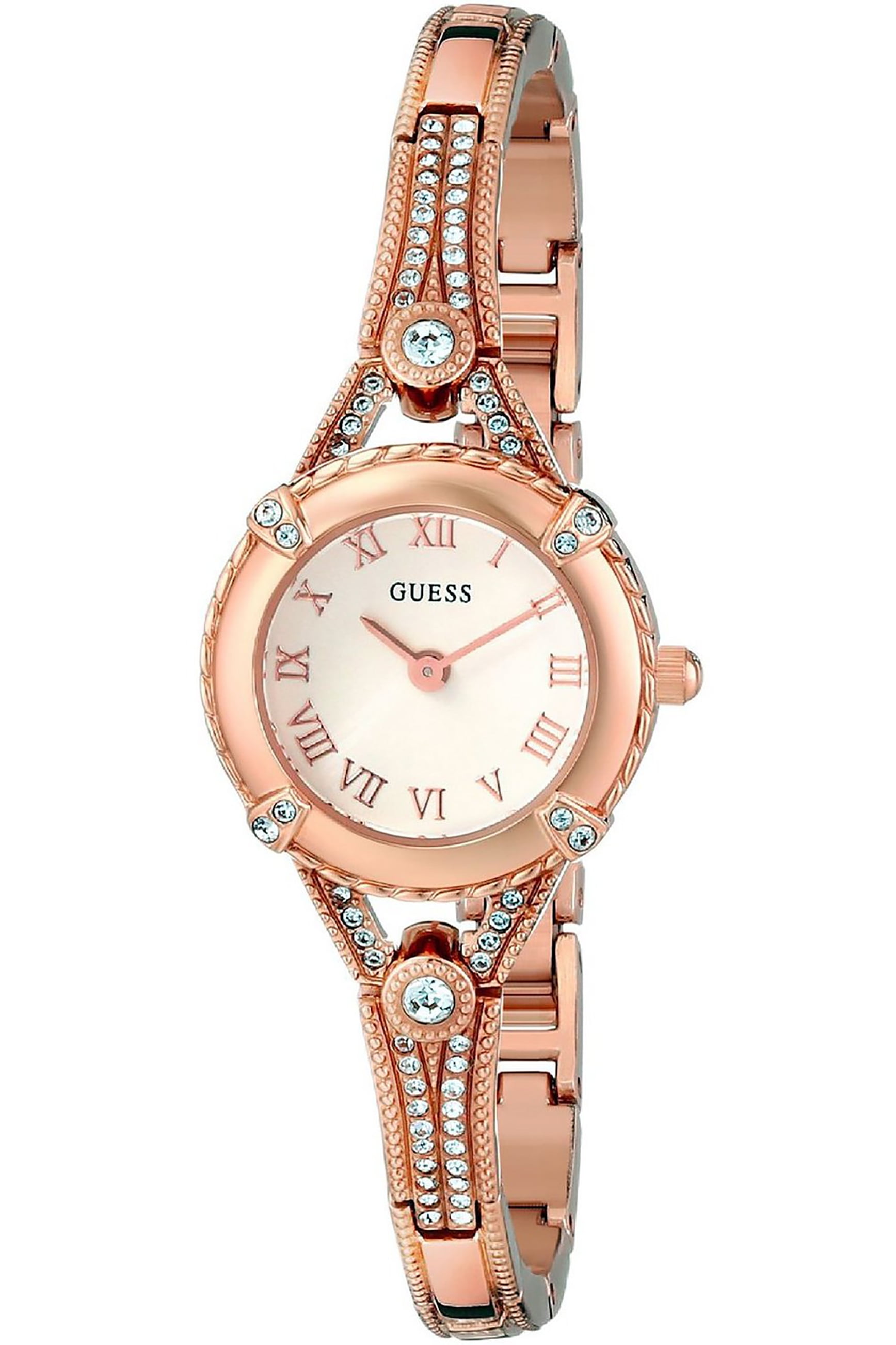 Outlet GUESS Silver Tone Petite Crystal Watch Stainless Steel Women's Watch