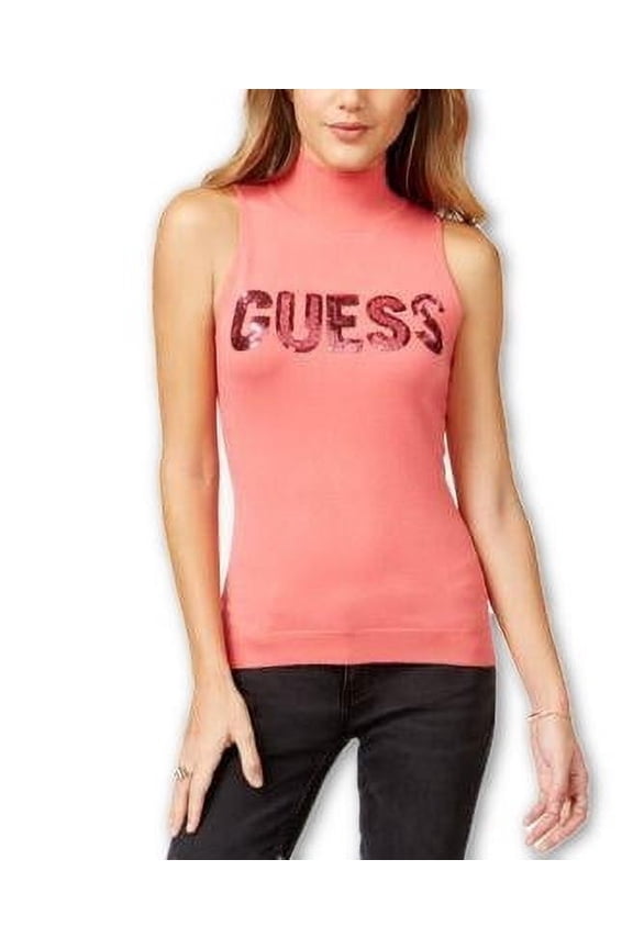 Women's Sleeveless Graphic Sequin Top Fresca S