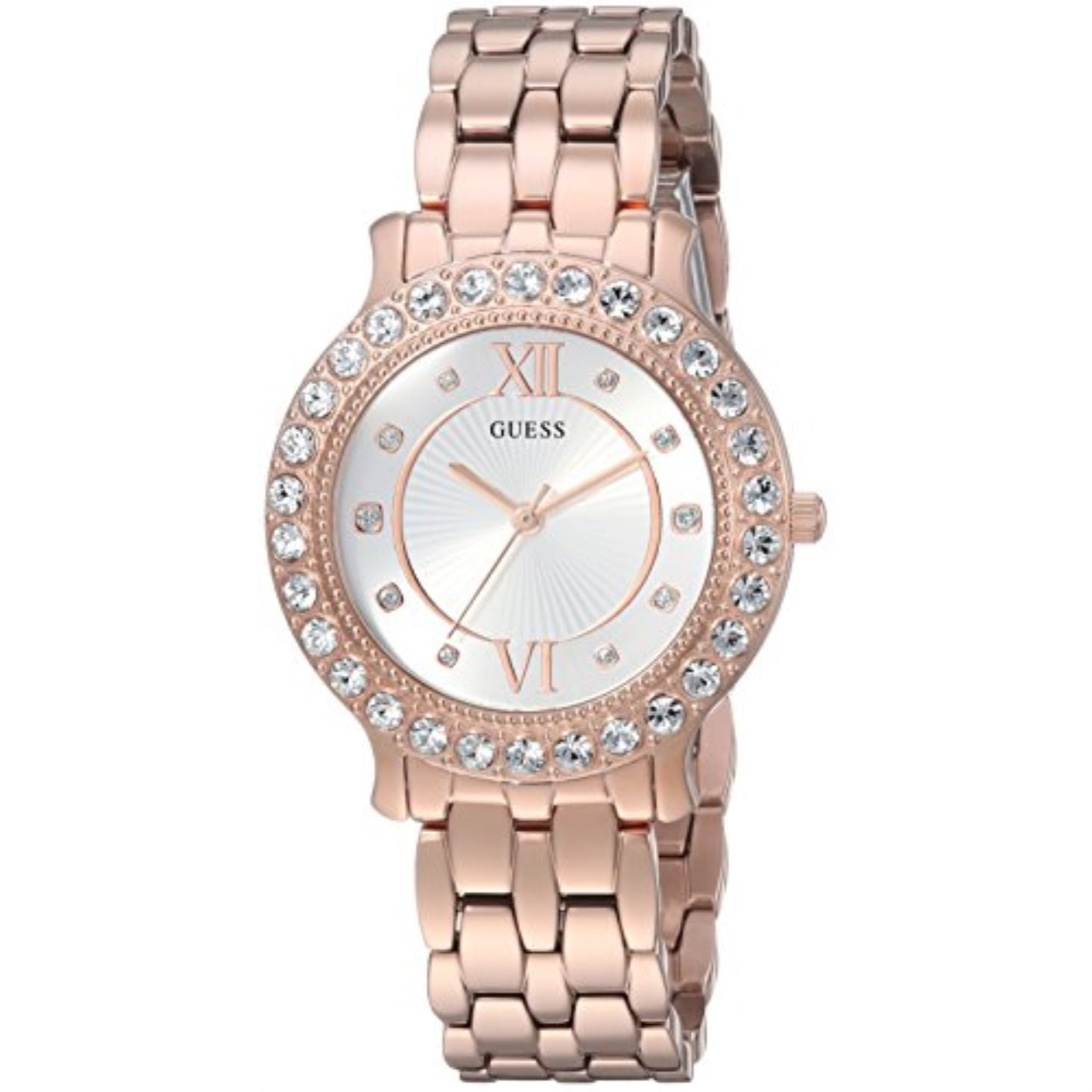 Guess Rose Gold Women\'s Watch with Crystal Accents Amazon.com: GUESS Ladies Sport Multifunction Duotone Crystal  main image 2