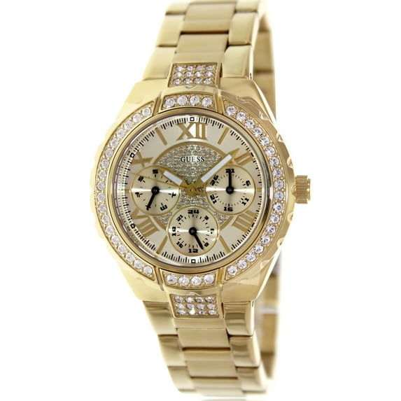GUESS Women's U0111L2 Gold Stainless-Steel Analog Quartz Fashion Watch