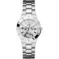 thumbnail image 1 of GUESS Women's U10075L1 Feminine Hi-Shine Mid-Size Silver-Tone Sport Watch, 1 of 2