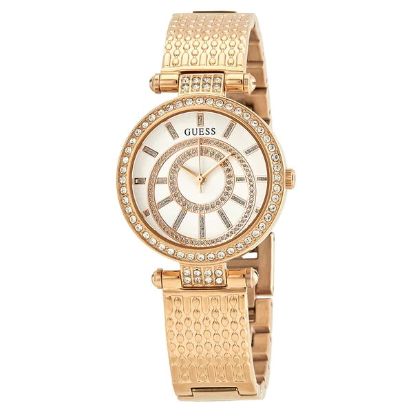 GUESS Women's U1008L3 Gold Metal Quartz Fashion Watch