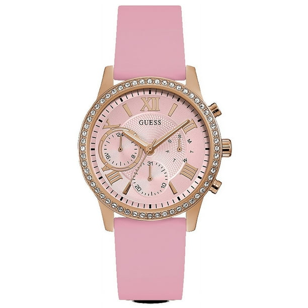 GUESS Women s U1135L2 Analog Display Japanese Quartz Pink Watch Walmart Business Supplies