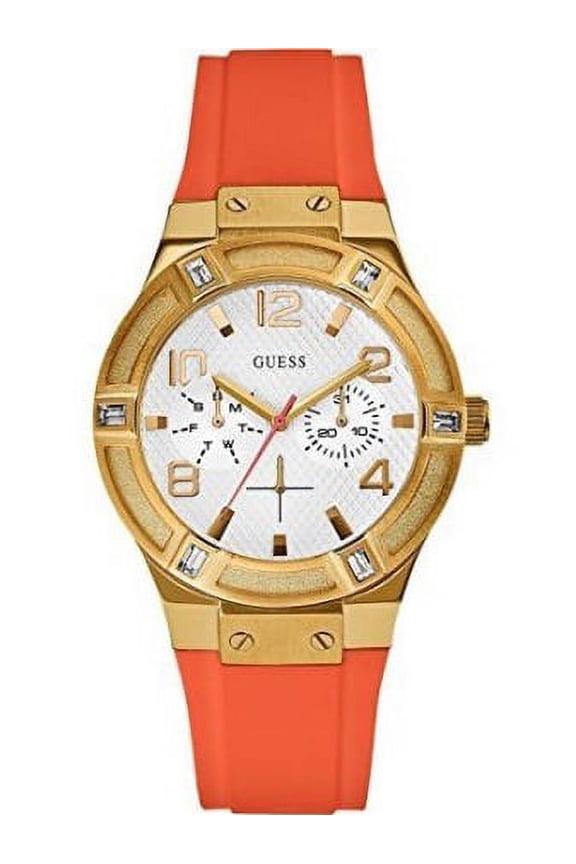 Women's W0564L2,Jet Setter Mult-ifunction,Gold Tone Case,Silicone Strap,50m WR
