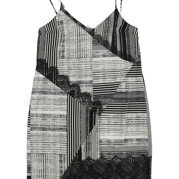 GUESS Womens Aziz Slip Dress, Black, Medium