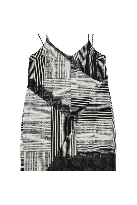 Womens Aziz Slip Dress, Black, Medium