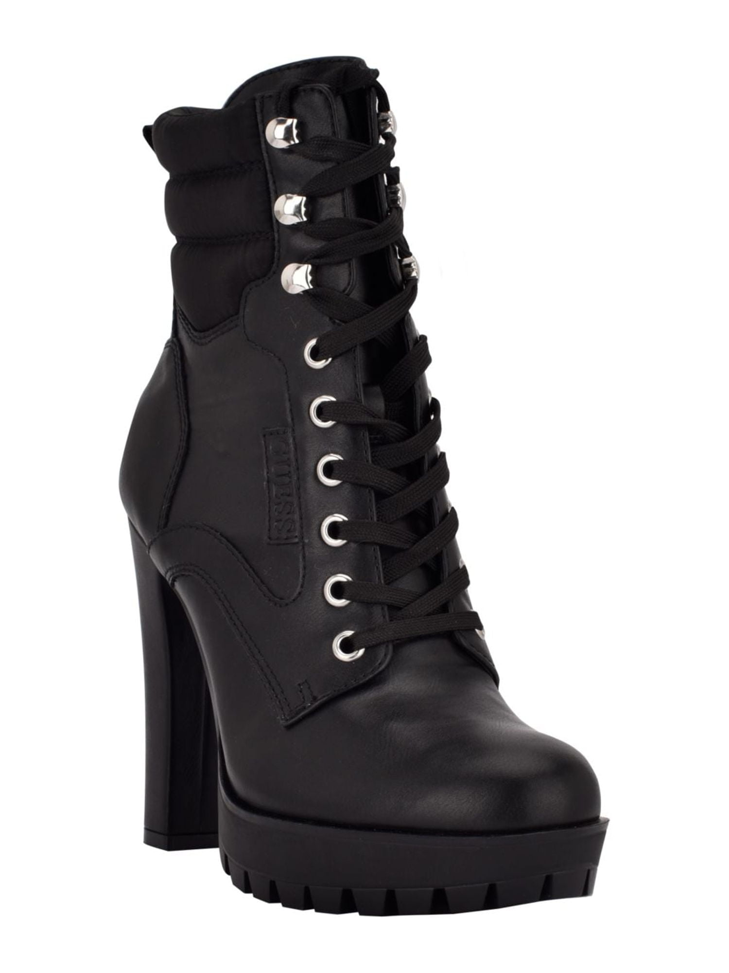 Winter Boots Guess Black Lace Up Boots GUESS Womens Black