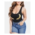 thumbnail image 1 of GUESS Womens Black Printed Sleeveless Scoop Neck Body Suit Top Size: M, 1 of 4