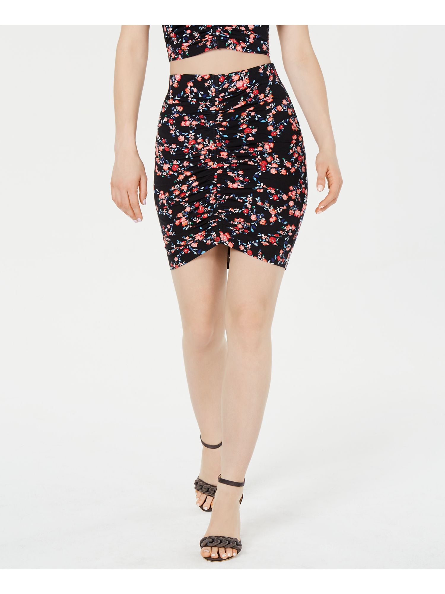 Guess floral pencil skirt cheap