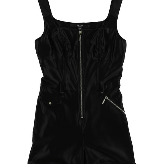 GUESS Womens Carna Romper Jumpsuit, Black, 0