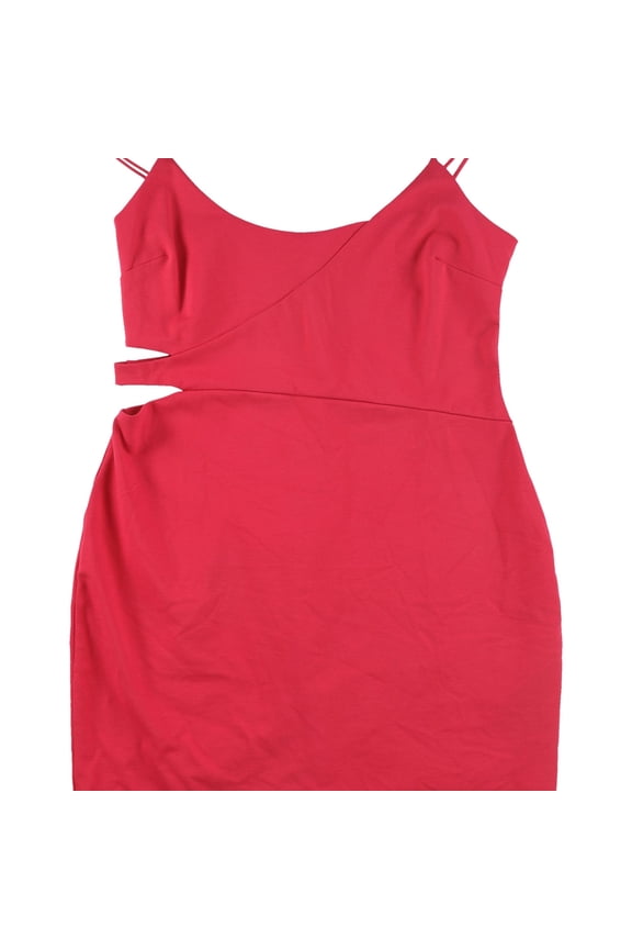 Womens Cutout Side Tank Dress, Pink, X-Large