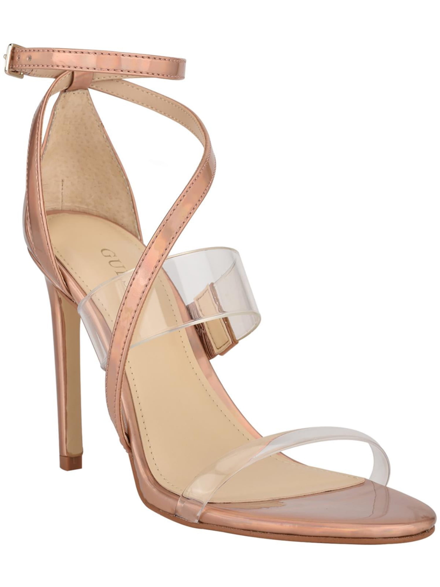 guess rose gold sandals