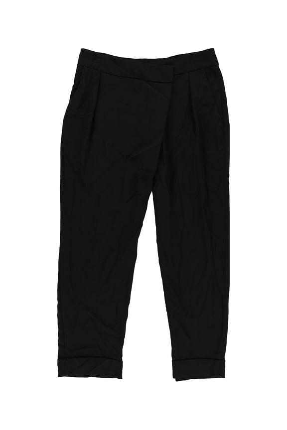 Womens Grant Pleated Casual Trouser Pants, Black, 23