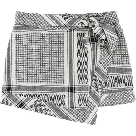 GUESS Womens Isla A-line Skirt, Black, 6