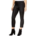 thumbnail image 1 of GUESS Womens Mariette Embossed-Front Casual Cropped Pants, Black, Small, 1 of 2