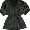 thumbnail image 1 of GUESS Womens Metallic Romper Jumpsuit, Metallic, Small, 1 of 2