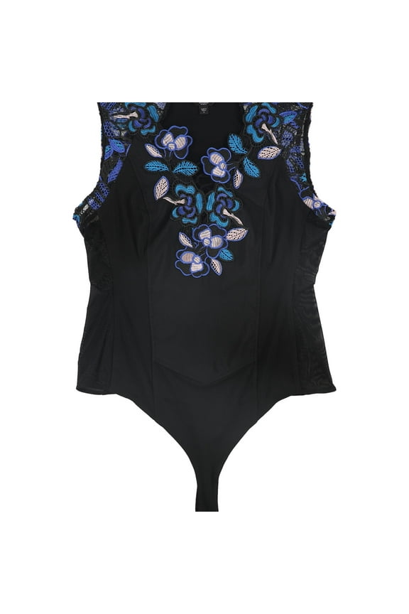 Womens Midnight Magic Bodysuit Jumpsuit, Black, X-Small