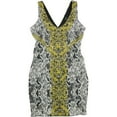 thumbnail image 1 of GUESS Womens Python-Print Bodycon Dress, Black, X-Large, 1 of 2