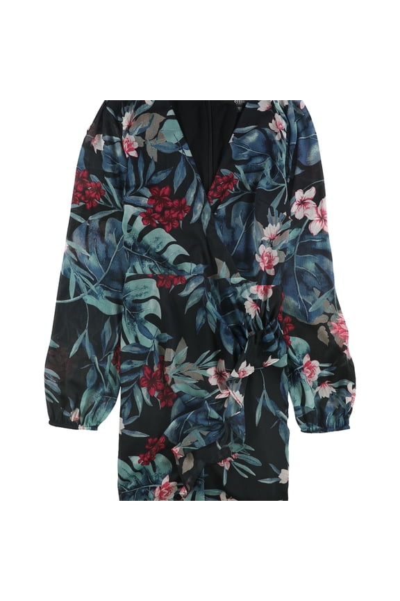 Womens Rhodes Jungle Asymmetrical Dress, Black, Small