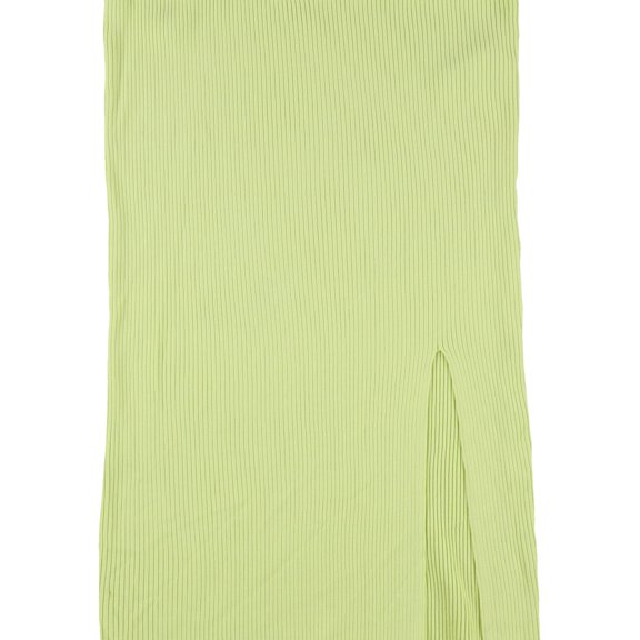 GUESS Womens Ribbed Midi Skirt, Green, X-Large