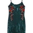 thumbnail image 1 of GUESS Womens Sequined Bodycon Dress, Green, Small, 1 of 2
