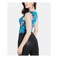 thumbnail image 1 of GUESS Womens Teal Floral Sleeveless V Neck Body Suit Top Size: M, 1 of 3