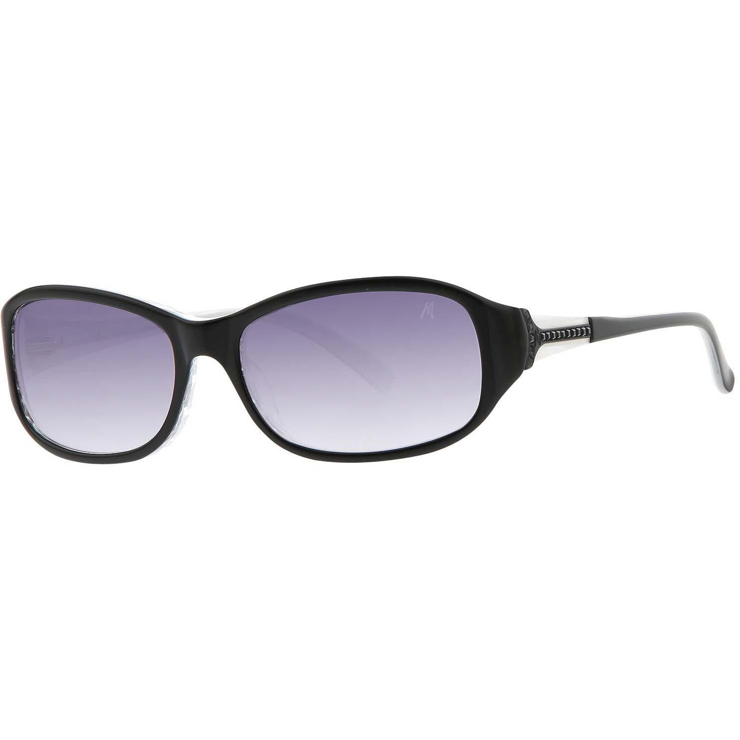 GUESS by Marciano Oval Sunglasses GM645 58mm Black/White 