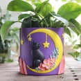 thumbnail image 1 of GUGUGO Moon Cat Cute Flower Pots, Unique Rainbow Planter with Drainage, Vintage Retro Colorful Flower Plant pots for Indoor Plants, Eclectic Succulent Gardening Pot for Home Décor (A, Purple, 5Inch), 1 of 4