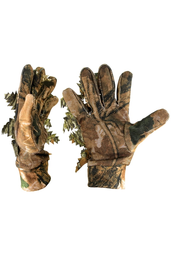 Camouflage Hunting Gloves,Breathable Anti-Slip Lightweight Woodland Fishing Gloves for Men Gloves
