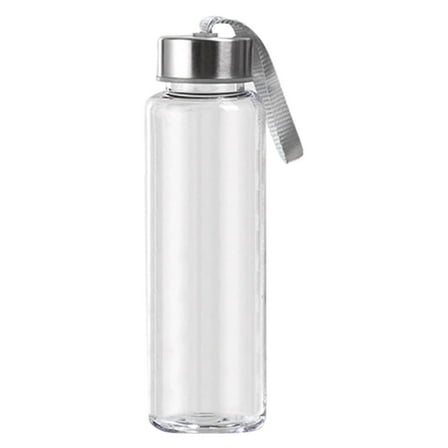 GUIGUI 1 Pack Plastic Bottles with Lids, Juice Bottles with Caps, Reusable Clear Bulk Beverage Containers for Juice, Milk and Other Beverages (300Ml)