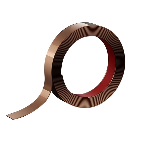 GUIGUI 1 Roll PVC Wall Trim Molding Self Adhesive High Gloss Edge Protector Molding Trim For Walls and Furniture (Rose Gold)