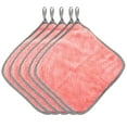 thumbnail image 1 of GUIGUI 5PCS Rag Dish Cloth, Water Absorption Thickening Pot Washing Towel, Table Home Kitchen Dishcloth 10 x 10" (Pink), 1 of 9