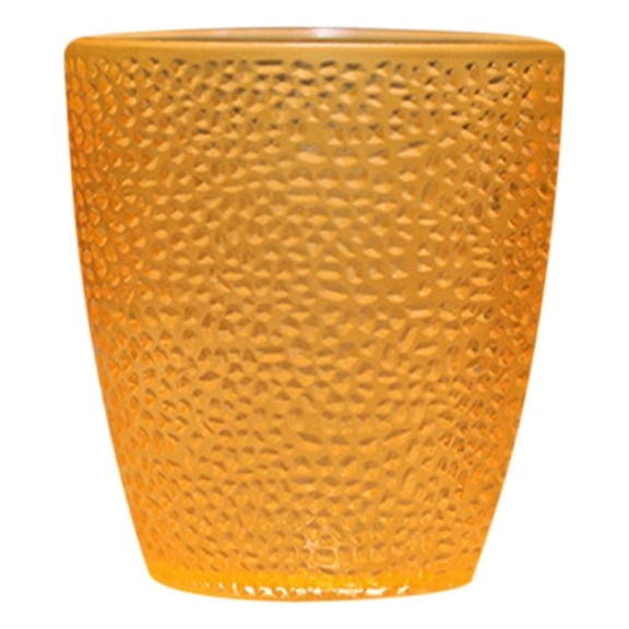 GUIGUI 7.5oz Acrylic Water Glasses Cup, Shatterproof Mug Cups, Plastic Beer Tumblers for Home Bar Restaurant Juice Water Beverage (Orange)