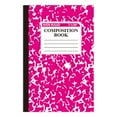 thumbnail image 1 of GUIGUI Composition&nbsp;notebook&nbsp;wide&nbsp;ruled 1 Pack 200 Pages (100 Sheets) 9-3/4x7-1/2 Hard Cover Composition Books Wide Ruled Paper for Work Office (Hot Pink), 1 of 8