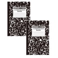 thumbnail image 1 of GUIGUI Composition&nbsp;notebook&nbsp;wide&nbsp;ruled 2 Pack 200 Pages (100 Sheets) 9-3/4x7-1/2 Hard Cover Composition Books Wide Ruled Paper for Work Office (Hot Pink), 1 of 8