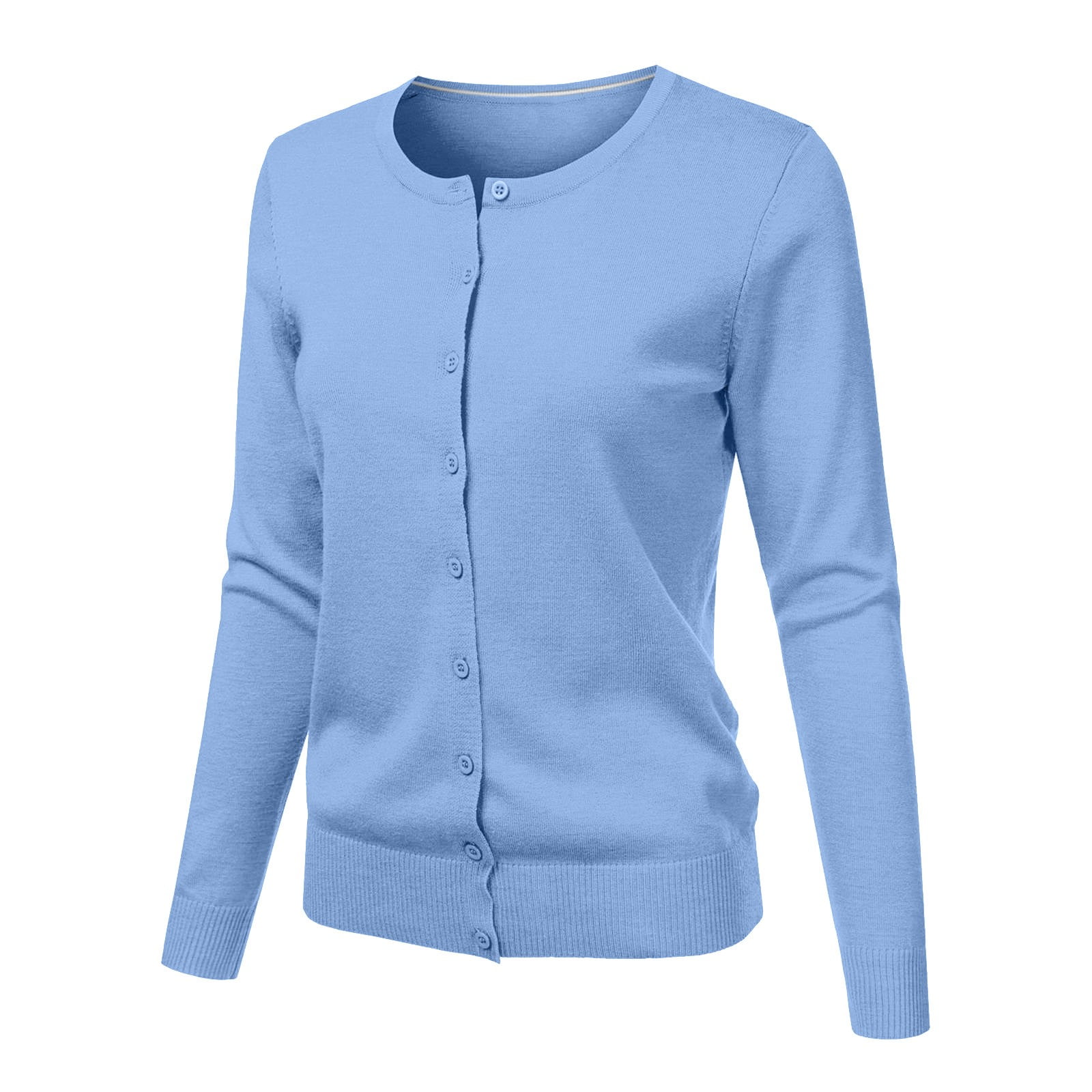 Women’s Knitted Button-Down Cardigan Top | Light Green Full Sleeve Winter Wear