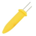 thumbnail image 1 of GUIGUI Yellow Corn Cob Holders, Twin Prong Sweetcorn Holders for Home Cooking BBQ (Yellow), 1 of 9