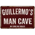 thumbnail image 1 of GUILLERMO'S Man Cave Red Grunge Sign 16 x 24 Matte Finish Metal Sign 116240003492, 1 of 1