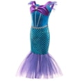 thumbnail image 1 of Little Mermaid Costume Ariel Dress for Toddler Girls Birthday Party, 4T-5T, 1 of 7