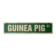 thumbnail image 1 of GUINEA PIG Vintage Aluminum Street Sign Childrens Name Room Metal Sign rustic metal tin | Indoor/Outdoor |  18" Wide, 1 of 4