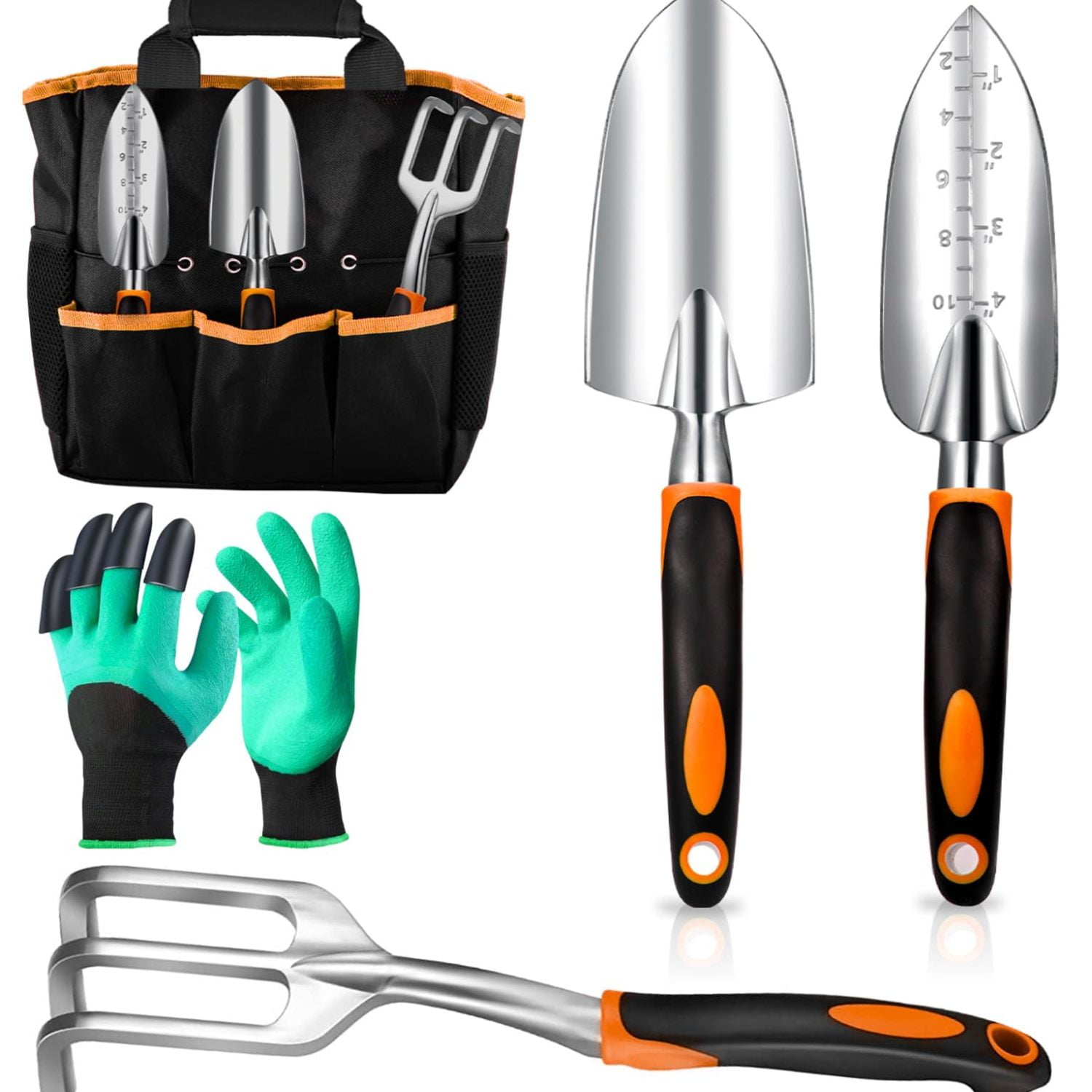 GUIOIHDC Essential Garden Tool Set Heavy Duty NonSlip Grip Ergonomic