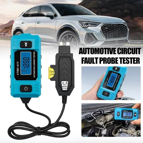GUIREN Automotive Circuit Fault Probe Tester, Portable High-Precision Current Tester, Short Finder with LED Display and Lighting, 2-in-1 Wire Tracer Electrical, Relay Tester